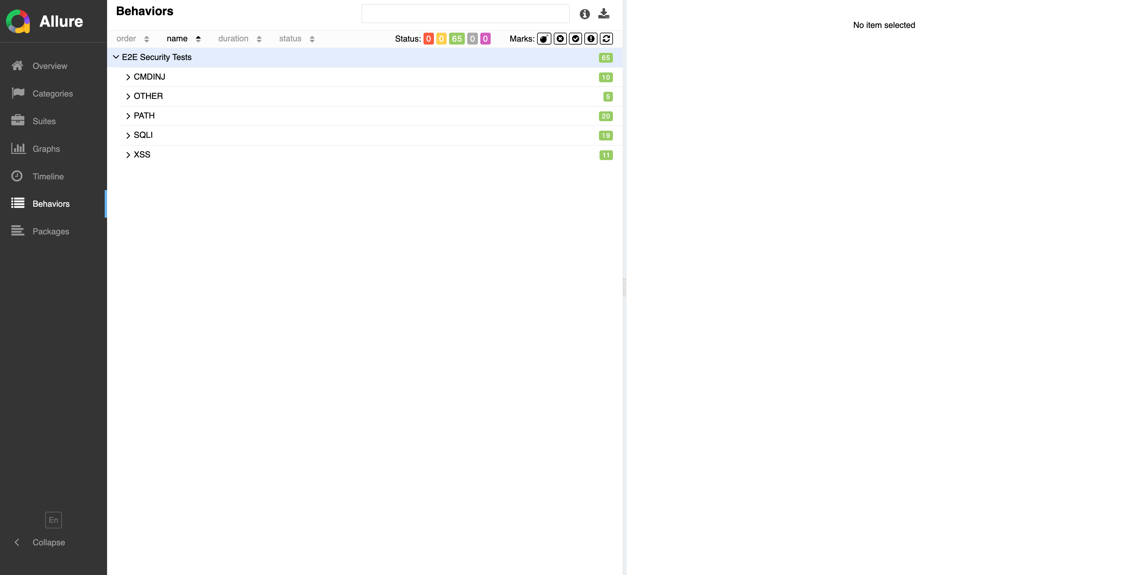 E2Eレポート Behaviors - 攻撃カテゴリ別の地図