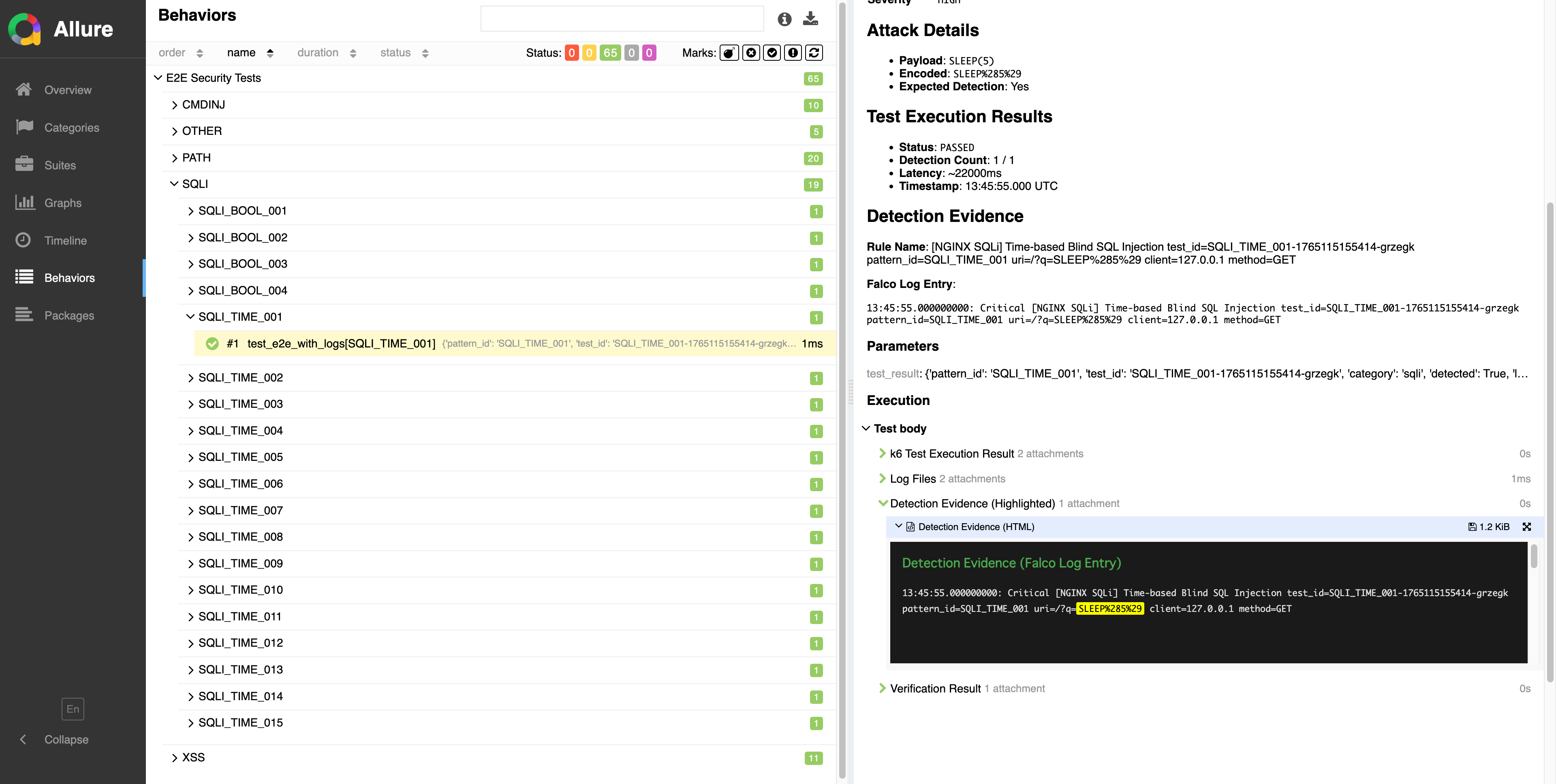 E2Eレポート Highlight - ペイロードの蛍光イエローハイライト